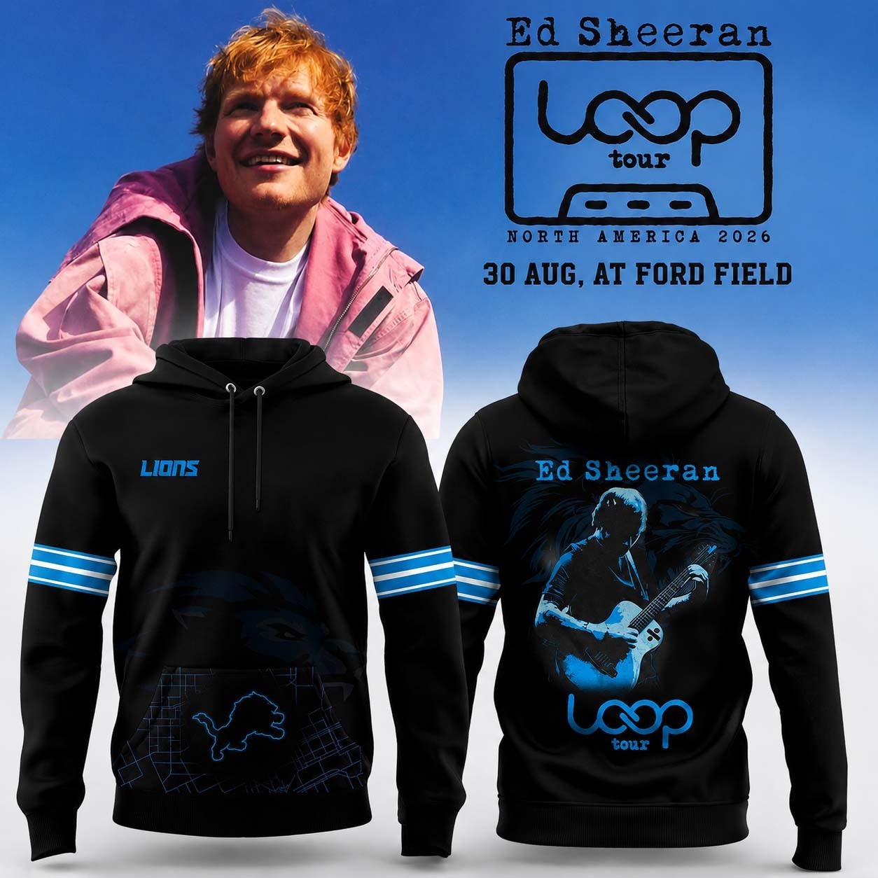 Musemora - Unisex Detroit Lions Hoodie