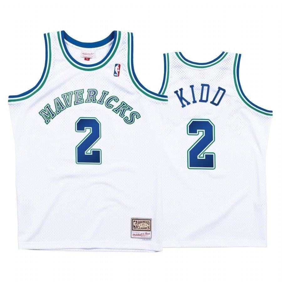Men's Mavericks Jason Kidd 2 Hardwood Classics Basketball Jersey Multicolor S-3XL
