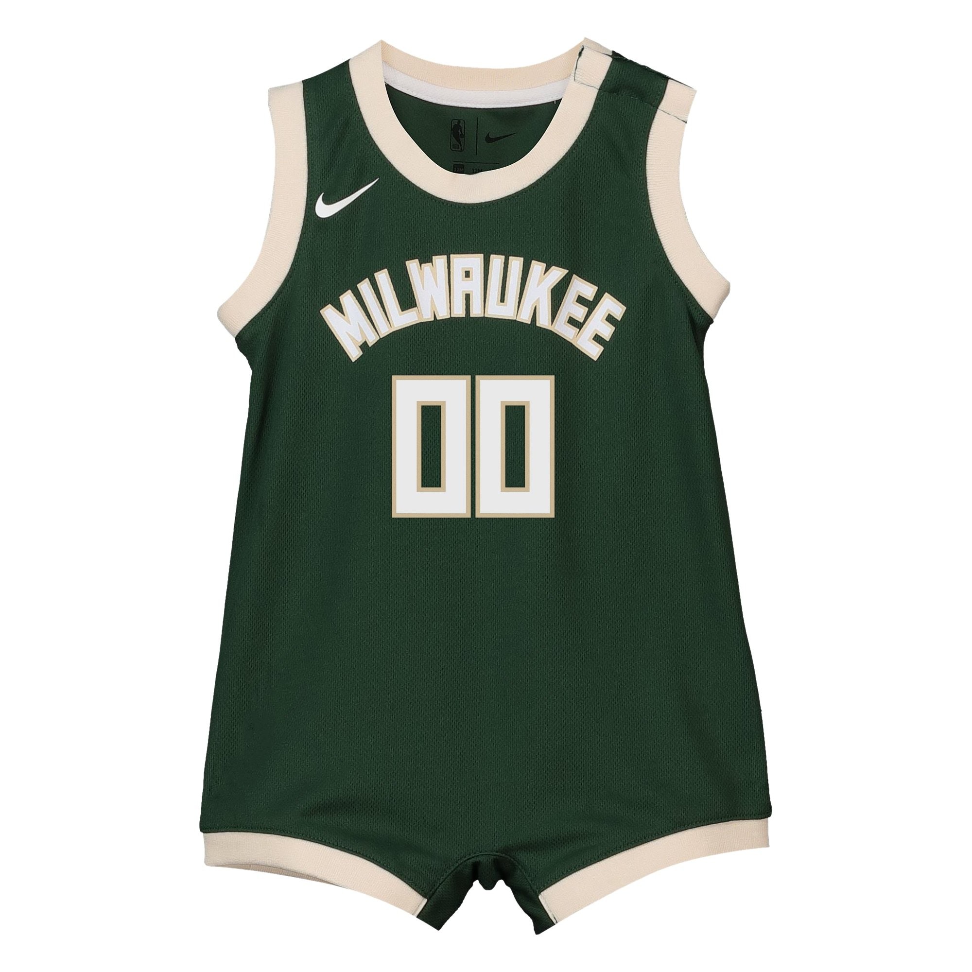 Milwaukee Bucks Onesie Jersey Custom Infant Unisex Multicolor - Image 2