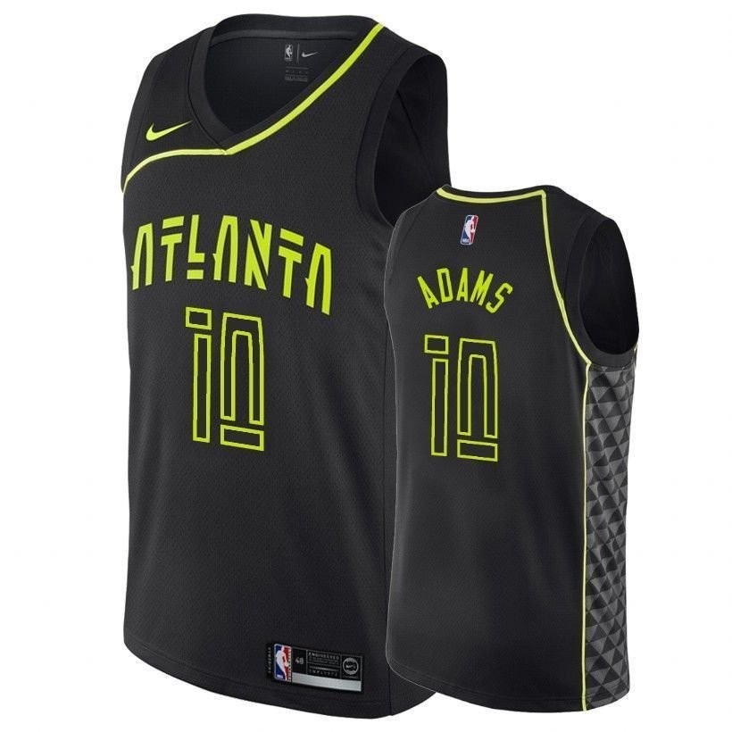 Men's Hawks Male Jaylen Adams 10 City Edition Black Jersey
