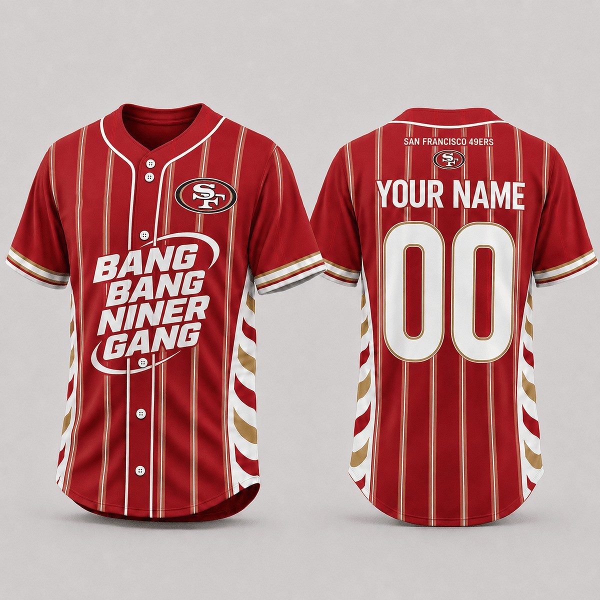 Musemora - Unisex San Francisco 49ers Jersey - Fan Gear