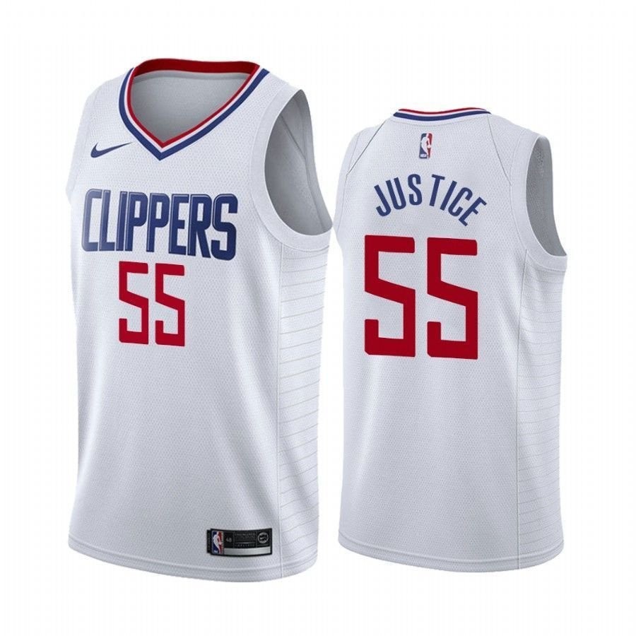 Men's Joakim Noah Justice Clippers Association Multicolor Jersey - 100% Polyester, Sizes S-3XL