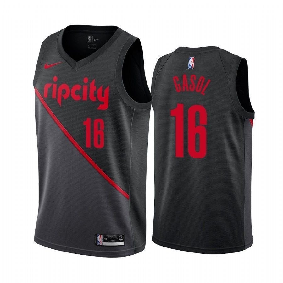 Portland Trail Blazers Pau Gasol 16 City Men's Jersey