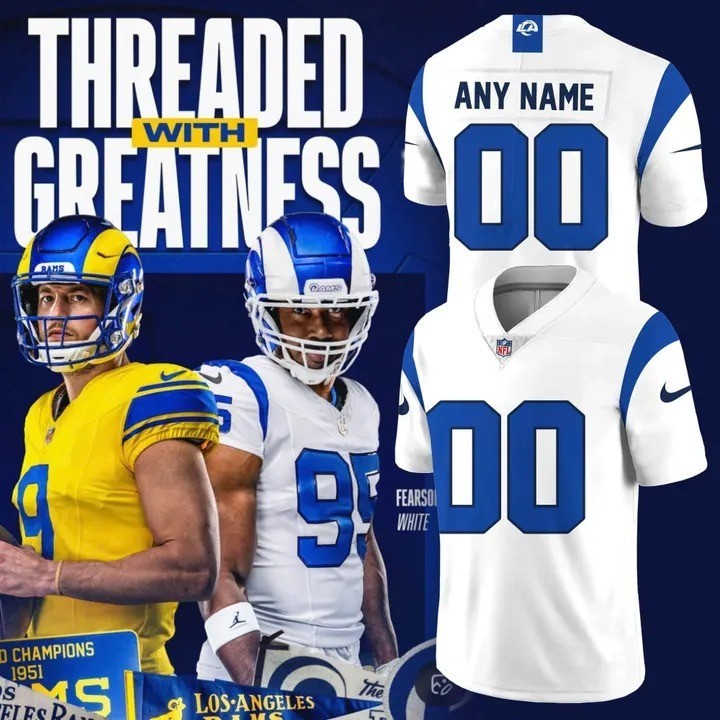Musemora - Unisex Los Angeles Rams Jersey - Football
