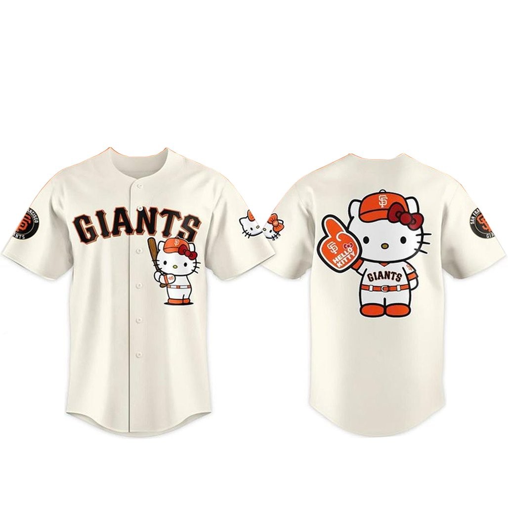 San Francisco Giants 2026 Hello Kitty Night Baseball Jersey