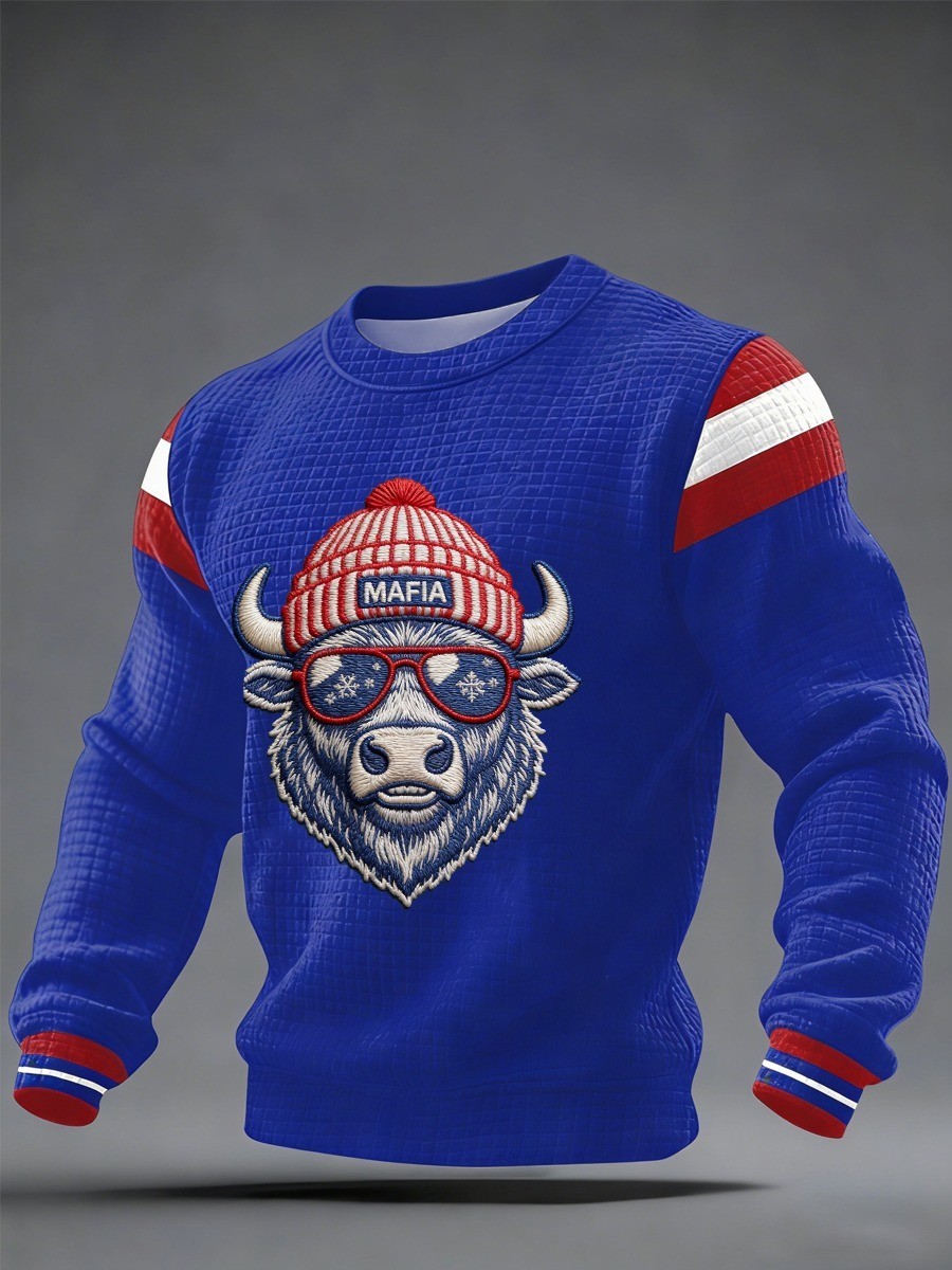 Musemora - Men's Buffalo Bills Sweatshirt - Game Day Football
