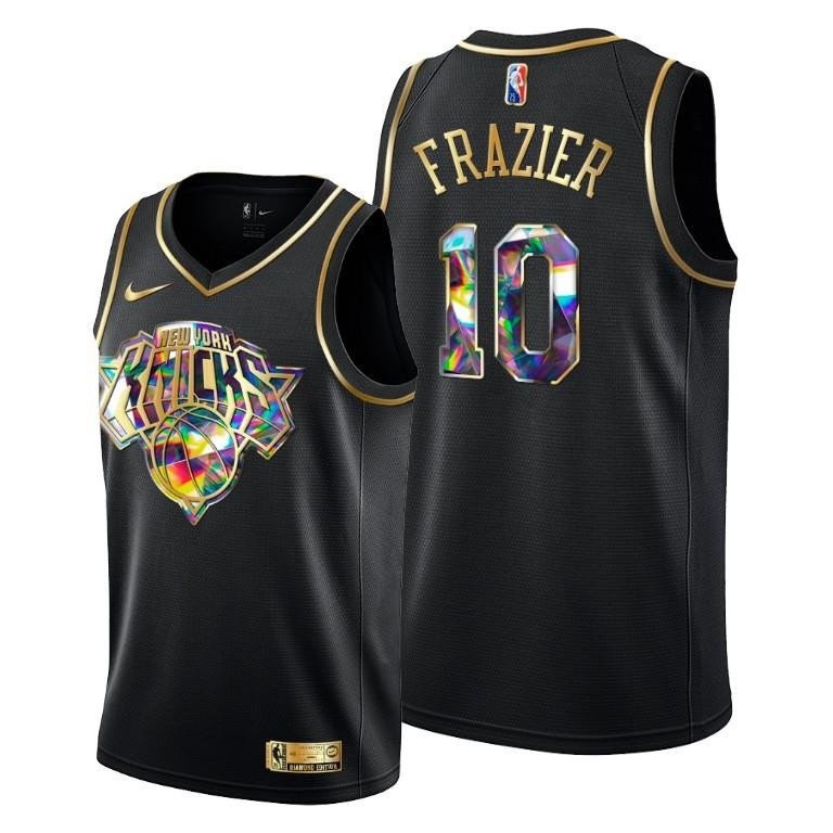 Walt Frazier 10 New York Knicks 75th Anniversary Team Black Jersey - Men