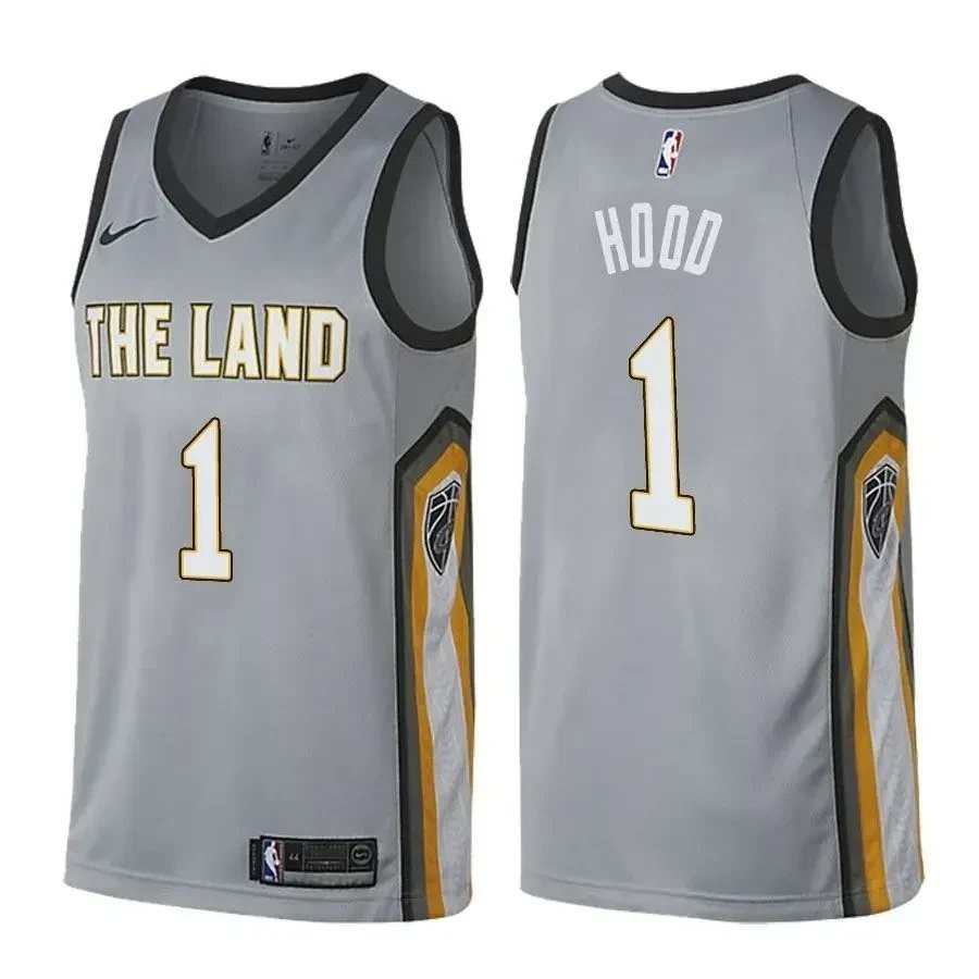 Cavaliers Male Rodney Hood 1 City Edition Gray Jersey