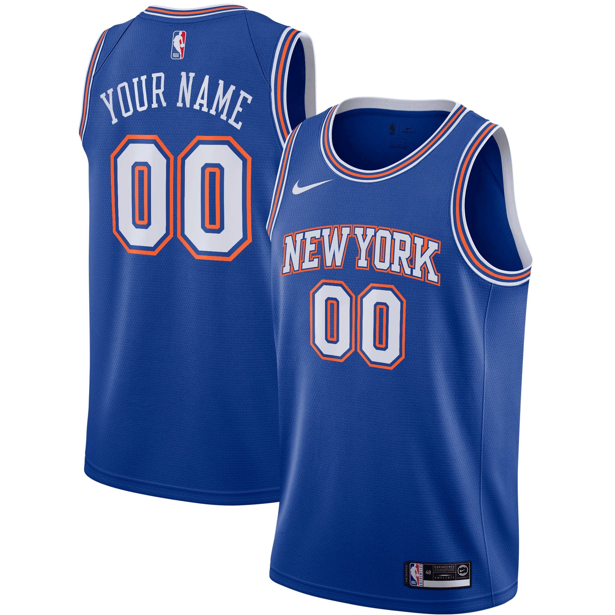 New York Knicks 2019/20 Custom Swingman Jersey Blue - Statement Edition Jersey