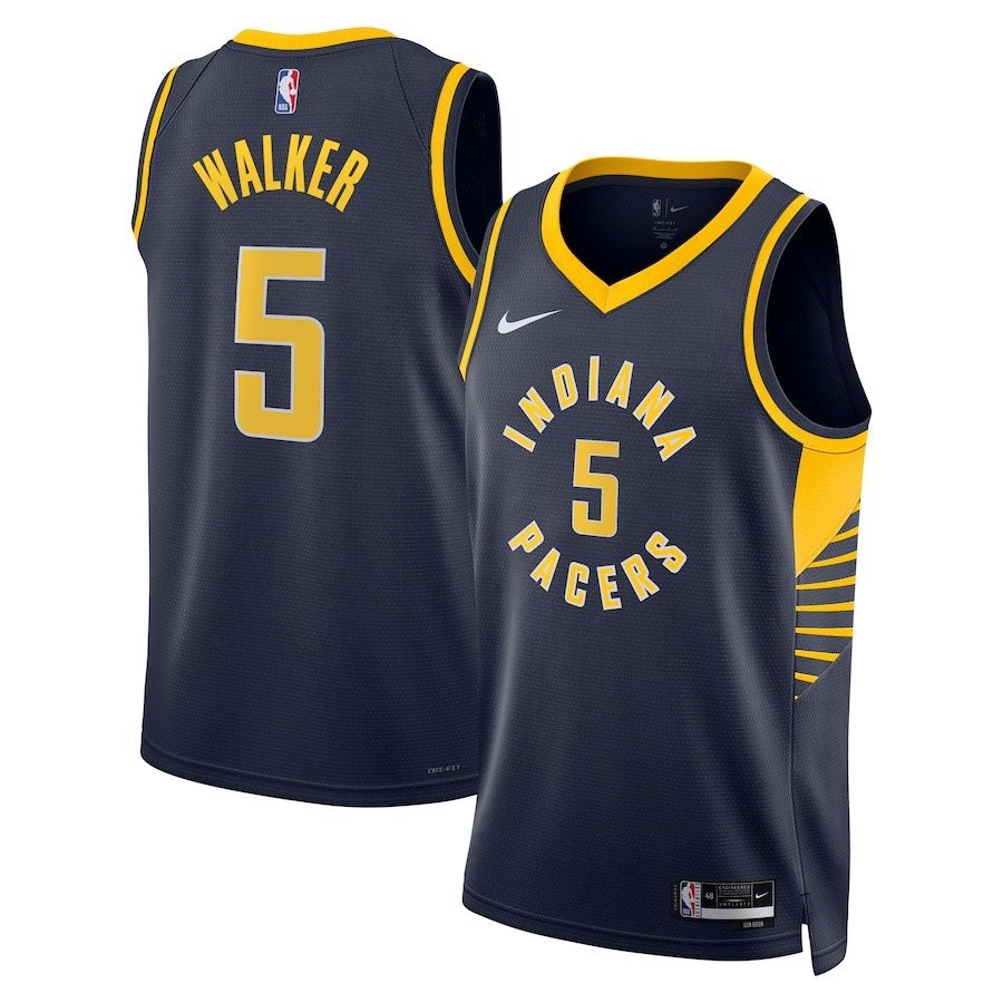 Jarace Walker 5 Indiana Pacers Unisex Swingman Jersey Icon Edition Navy