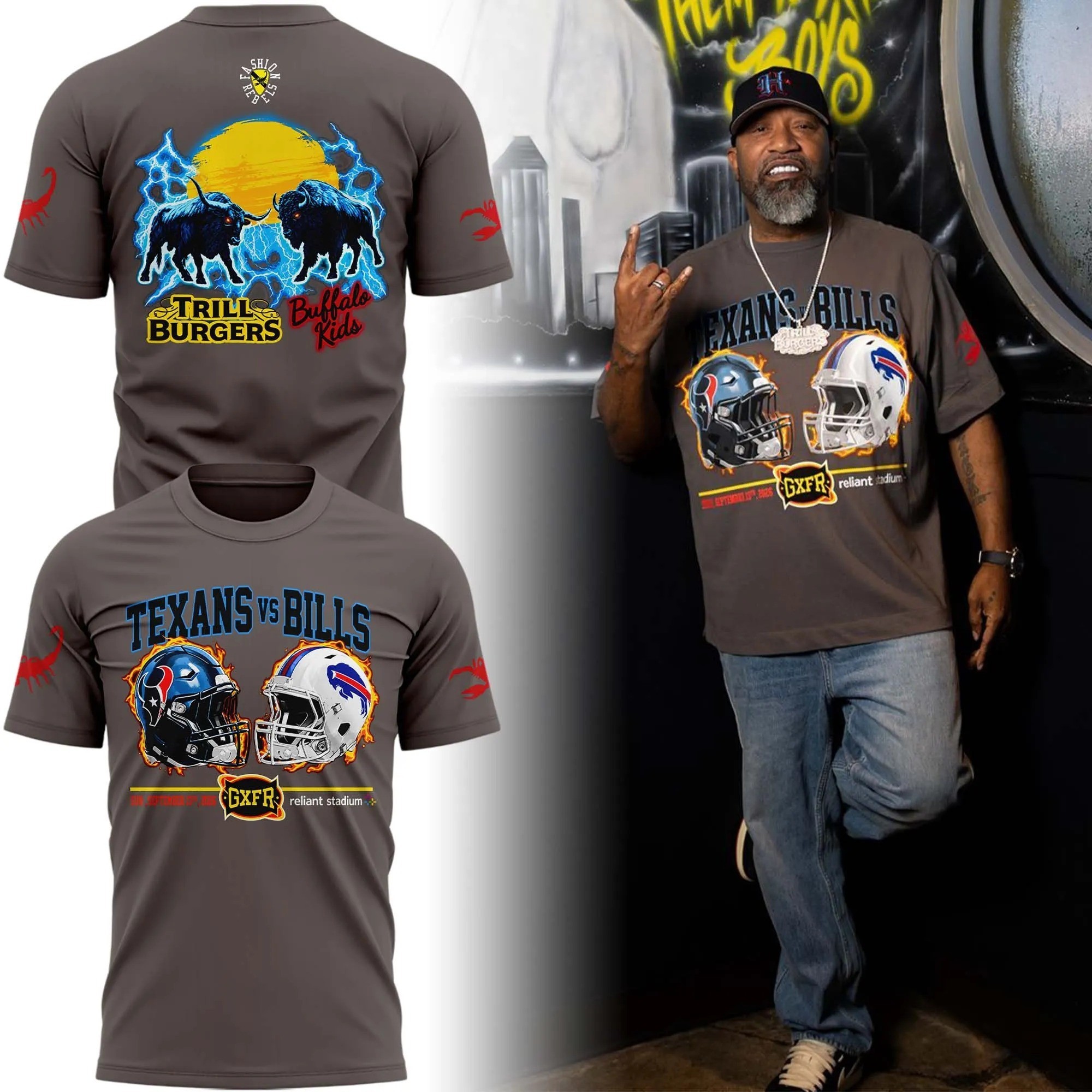 Musemora - Unisex Houston Texans T-Shirt - Game Day Football