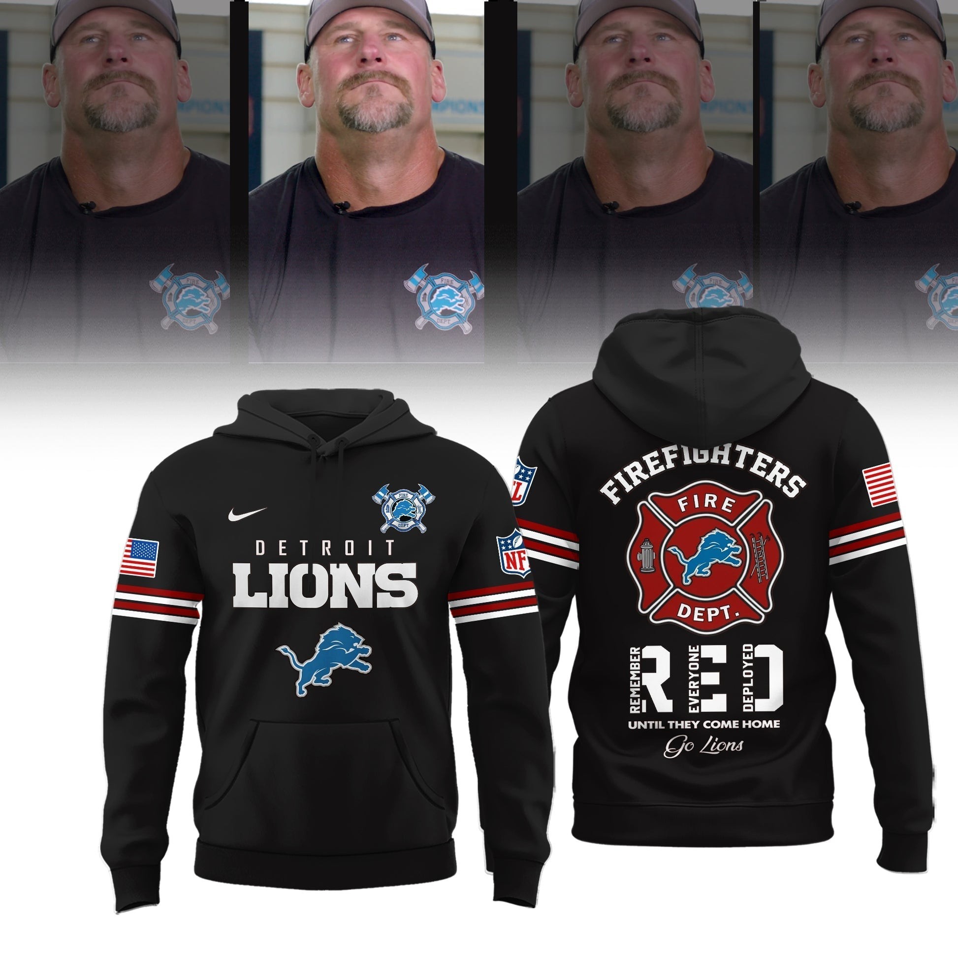 Musemora - Unisex Detroit Lions Hoodie - Football