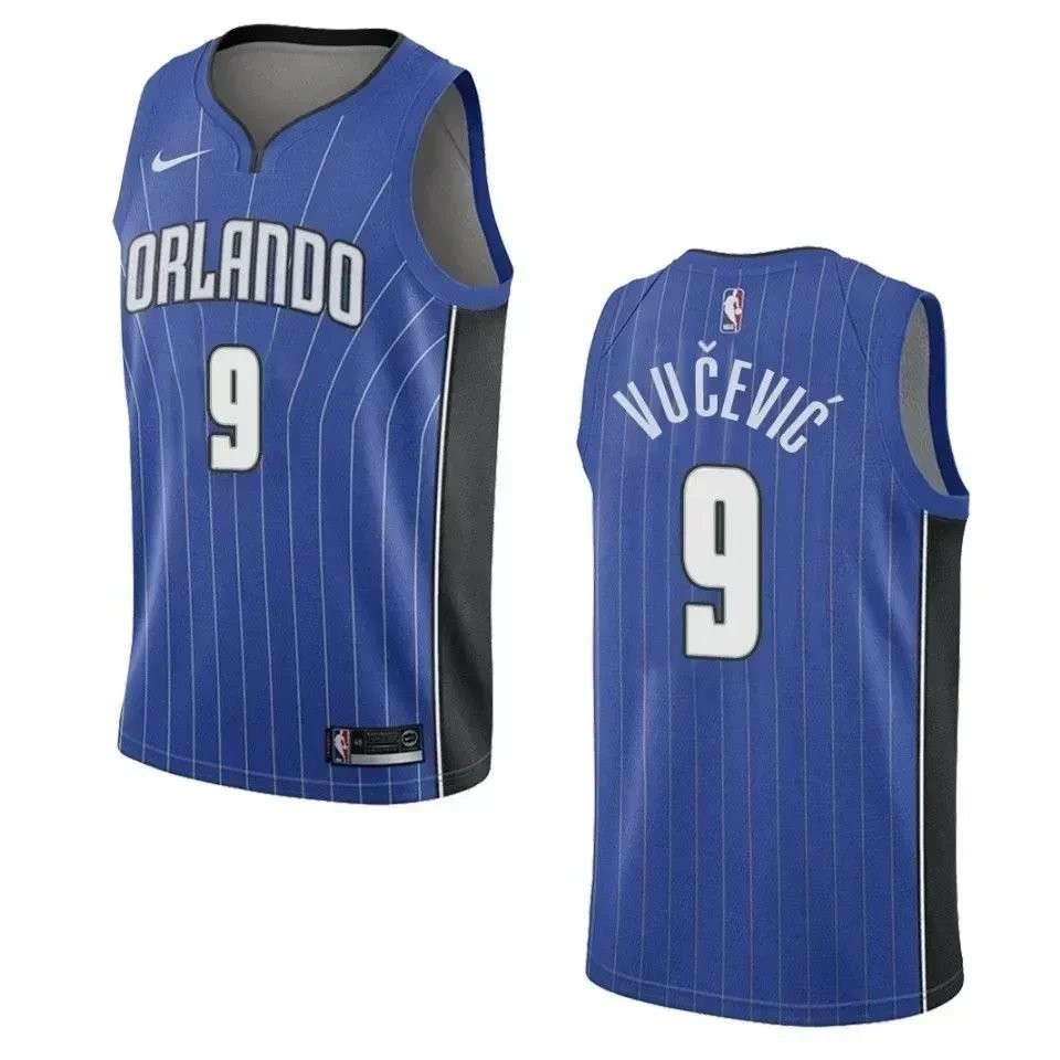 Men's Orlando Magic Nikola Vucevic 9 Icon Swingman Jersey Blue