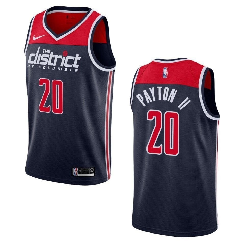 Men's Washington Wizards Gary Payton II Statement Swingman Jersey Navy S-3XL