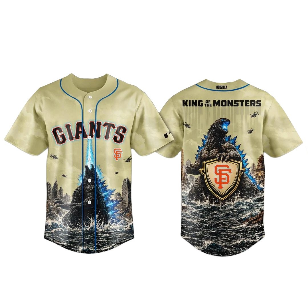 San Francisco Giants x Godzilla 2026 King Of The Monsters Baseball Jersey