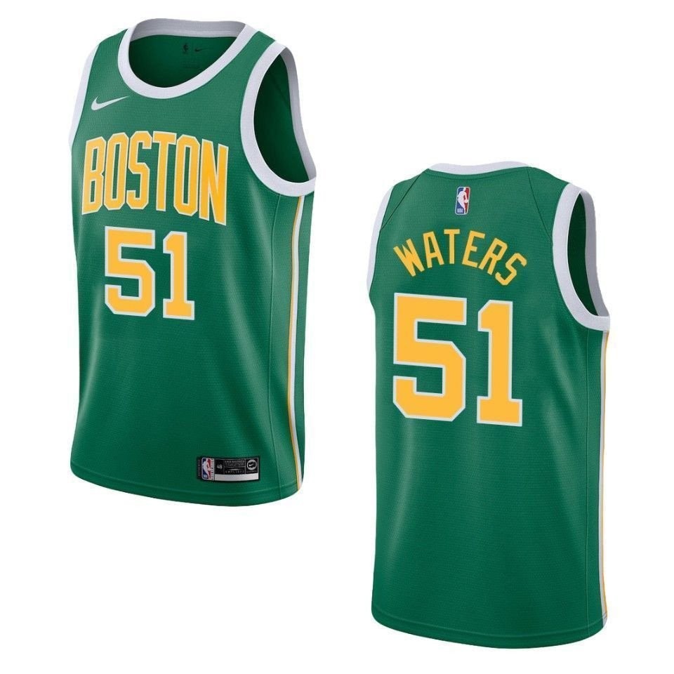 Men's Boston Celtics 51 Tremont Waters Earned Swingman Jersey Green Multicolor