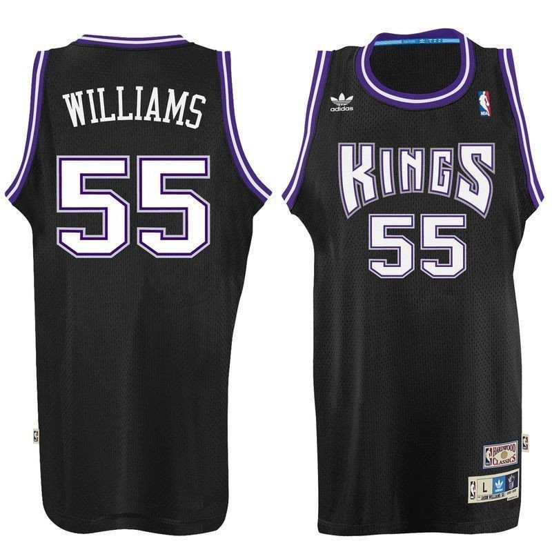Men's Jason Williams Sacramento Kings Black Hardwood Classics Swingman Jersey