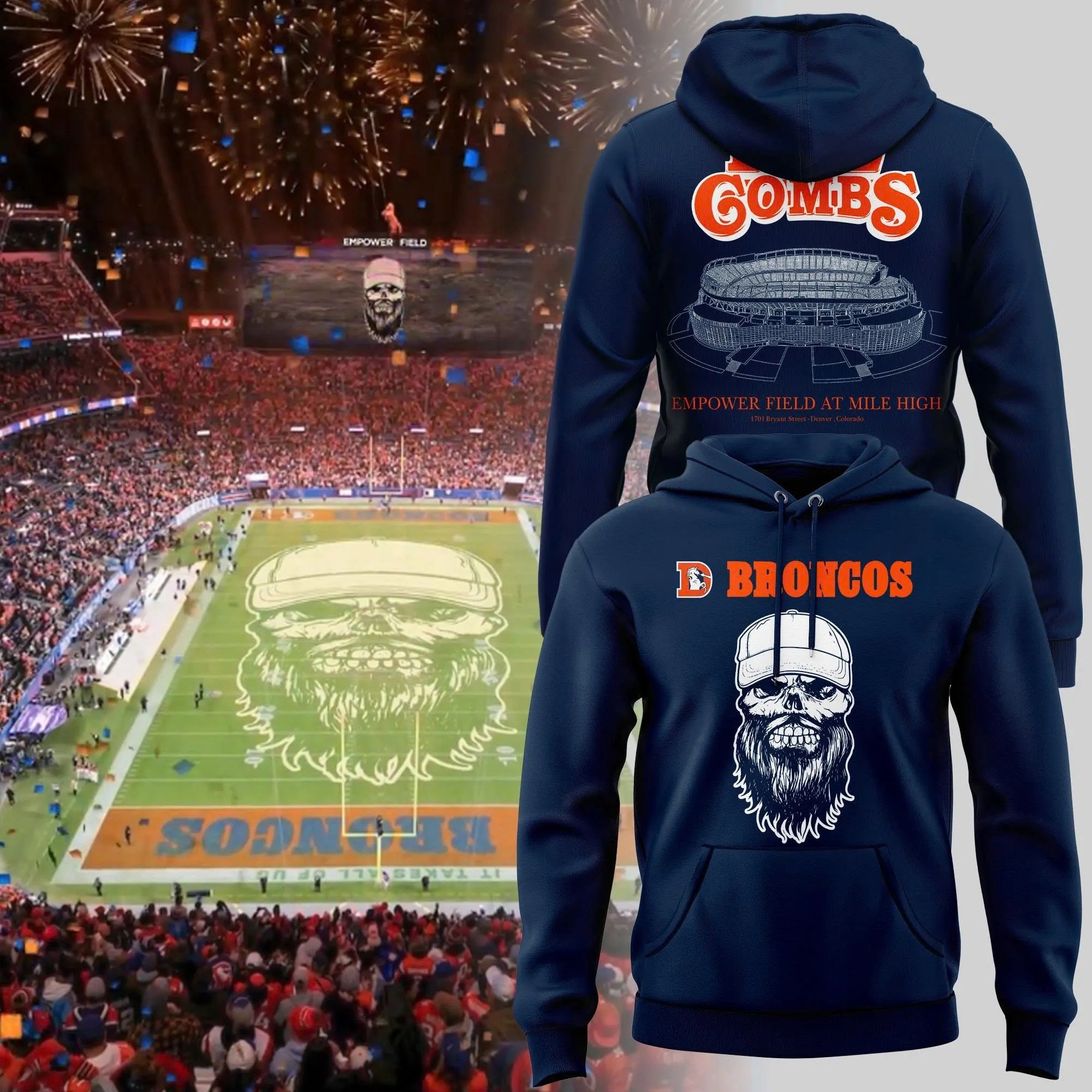 Musemora - Unisex Denver Broncos Hoodie