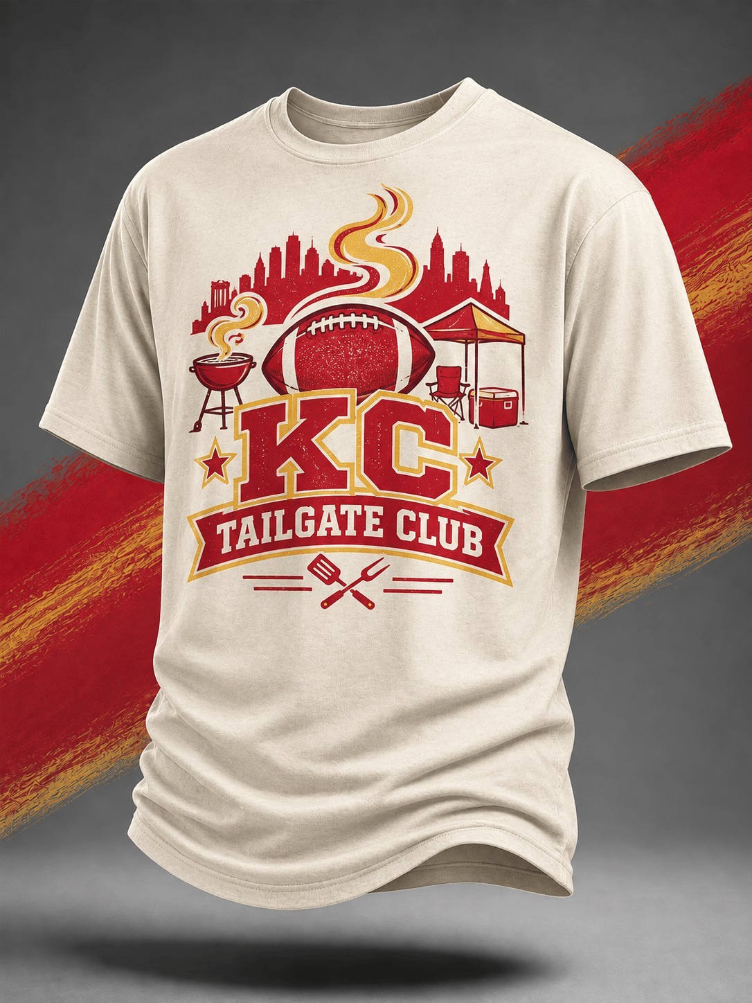 Musemora - Unisex Kansas City Chiefs T-Shirt - Tailgate