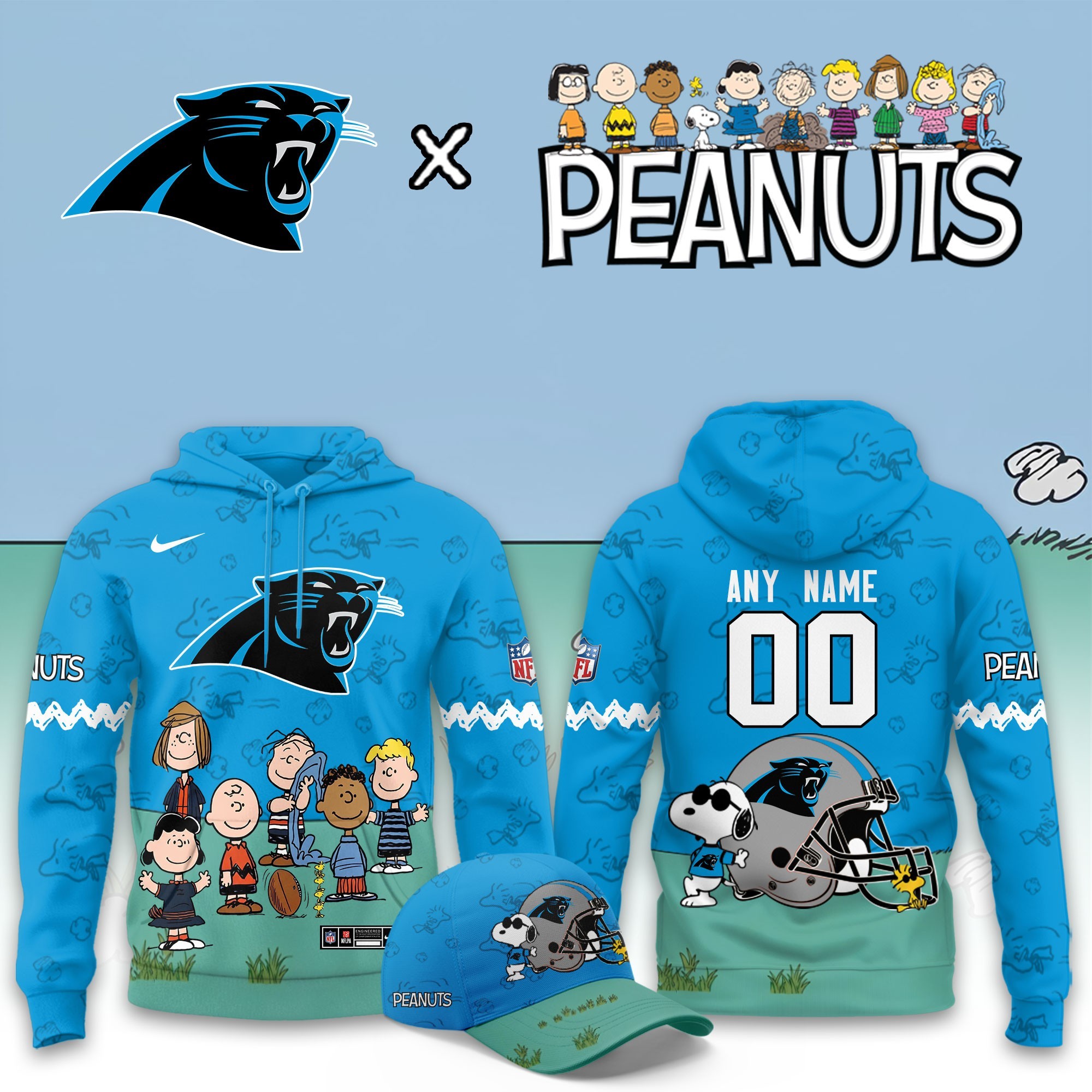 Musemora - Unisex Carolina Panthers Hoodie - Fan Gear