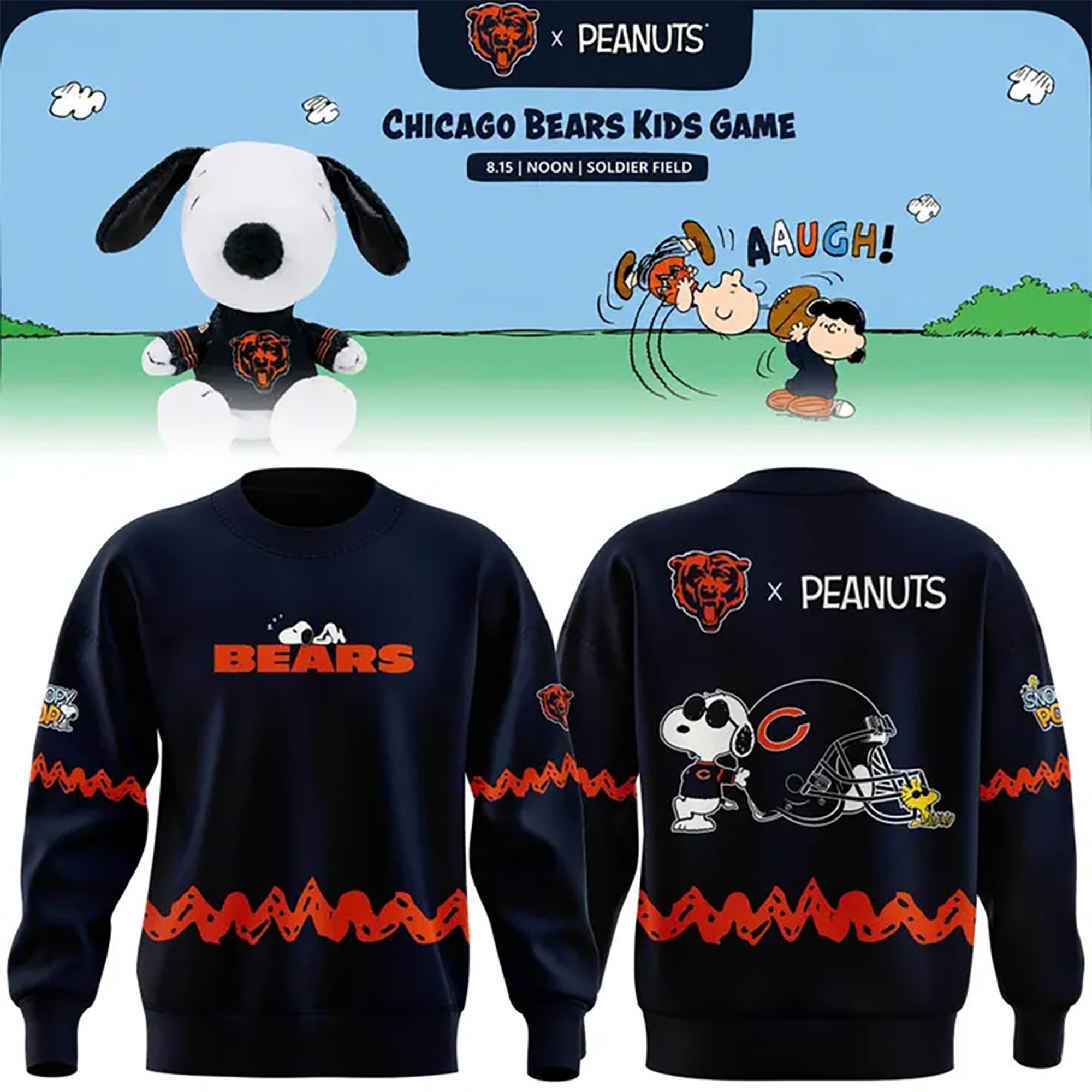 Musemora - Unisex Chicago Bears Sweatshirt - Football