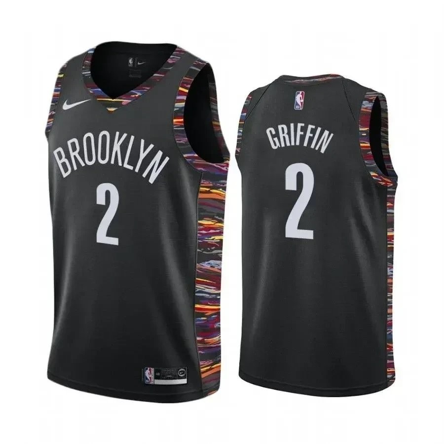 Blake Griffin Brooklyn Nets #2 Black Biggie Music Edition Jersey Unisex Black