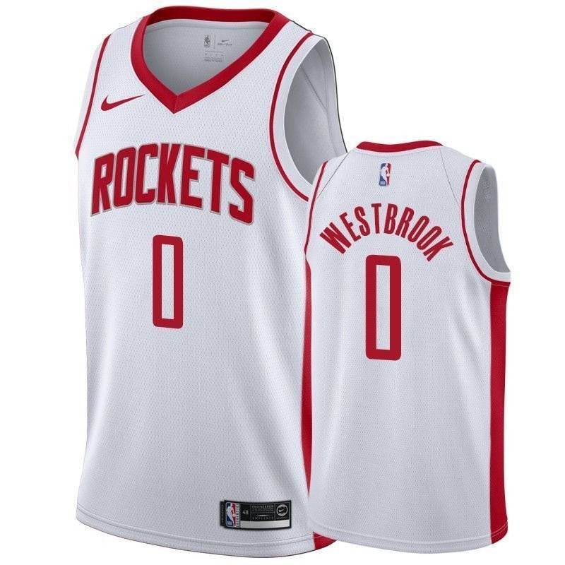 Men's Houston Rockets Russell Westbrook 0 Association Jersey - Multicolor