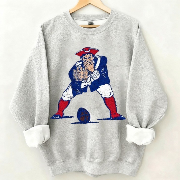 Musemora - Unisex New England Patriots Sweatshirt - Football Fan Gear