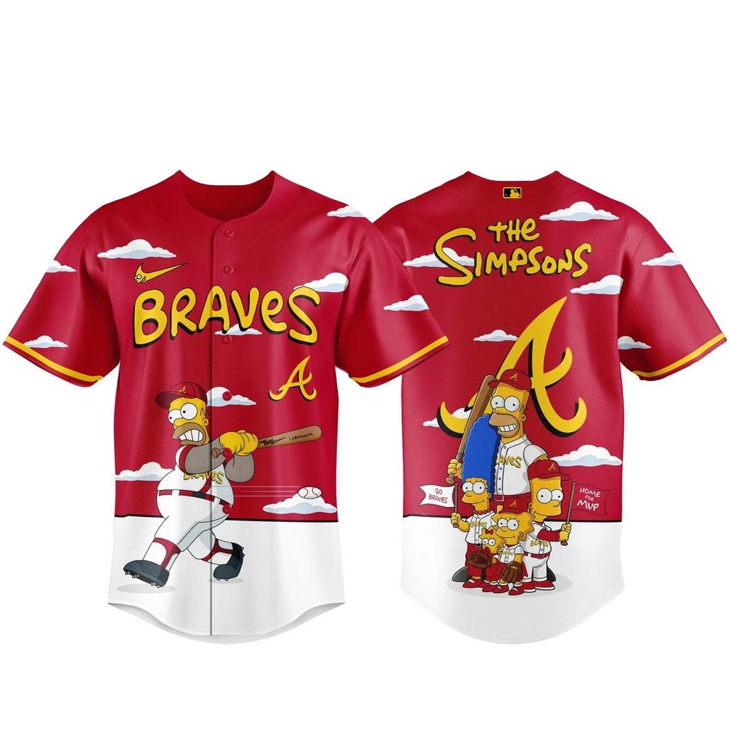 Atlanta Braves x The Simpsons 2026 Major Gameday Baseball Jersey
