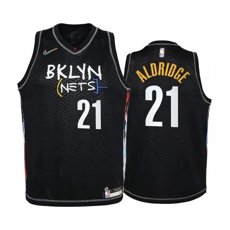 Youth Lamarcus Aldridge Brooklyn Nets Black City Edition Jersey