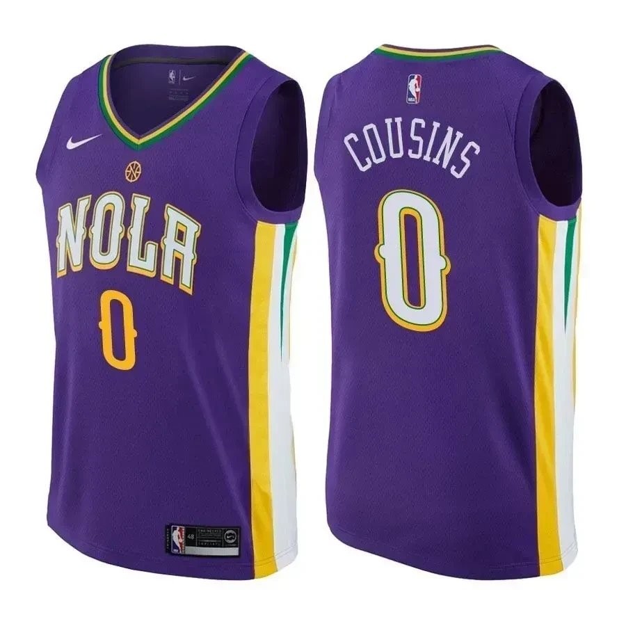 Pelicans Male Demarcus Cousins 0 City Edition Purple Jersey
