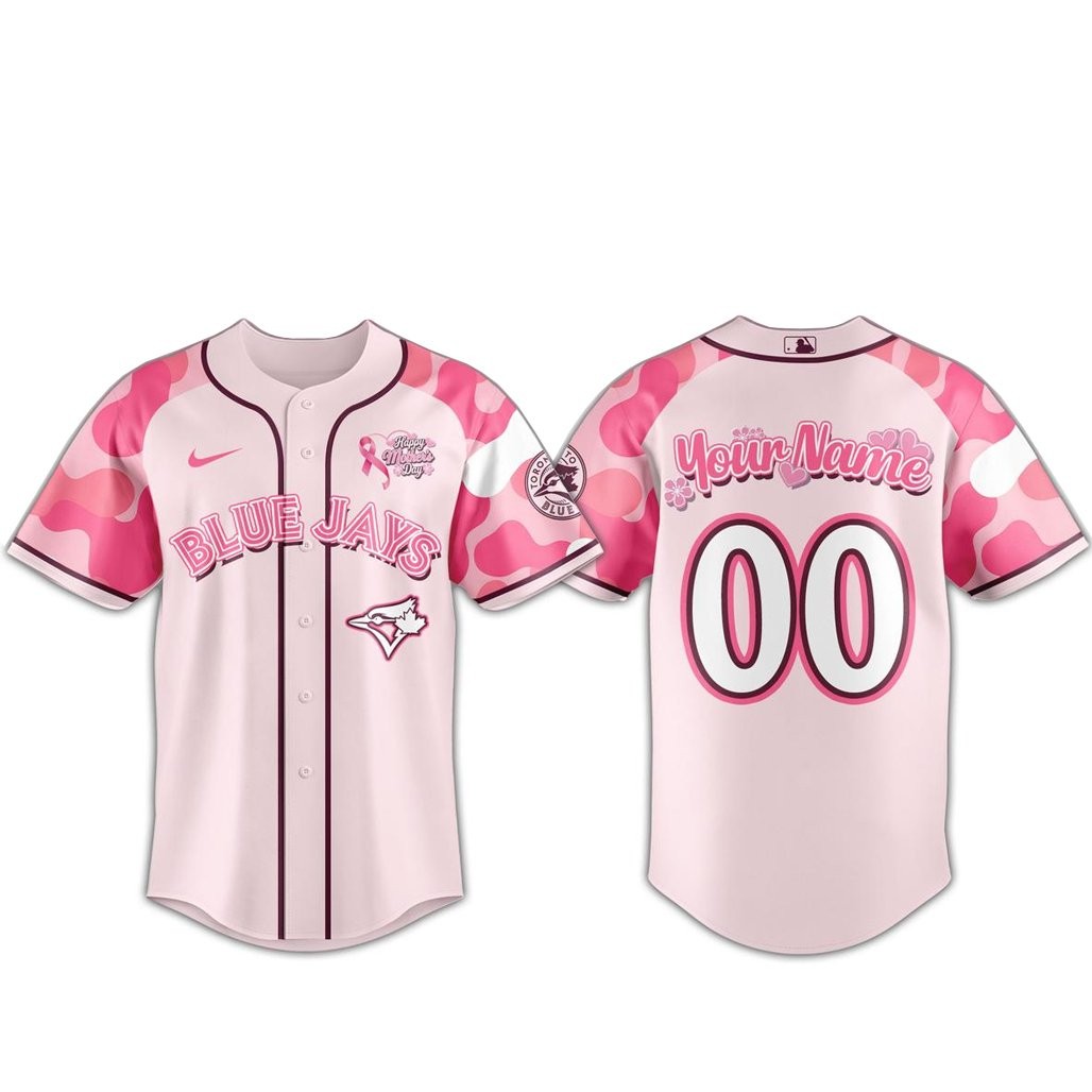 Custom Name and Number Toronto Blue Jays Mother’s Day 2026 Baseball Jersey
