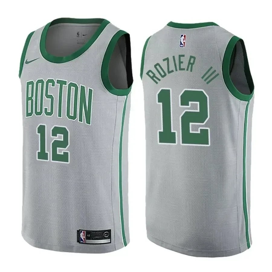 Men's Terry Rozier 12 Boston Celtics City Edition Gray Jersey