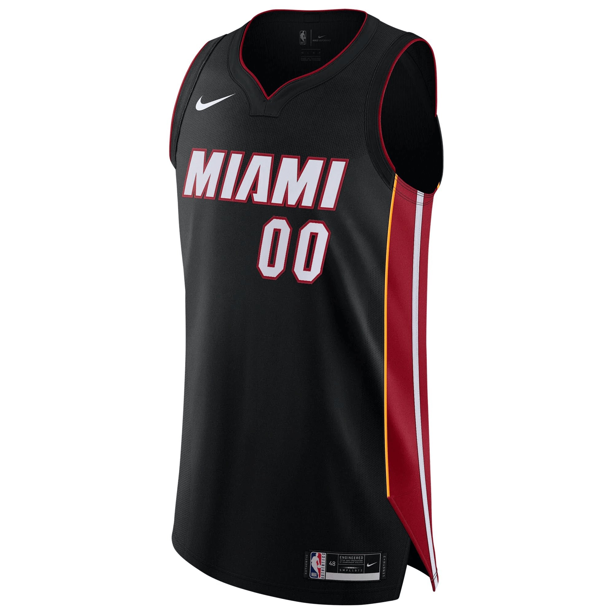 Miami Heat Custom Jersey Black - Icon Edition Jersey - Image 2