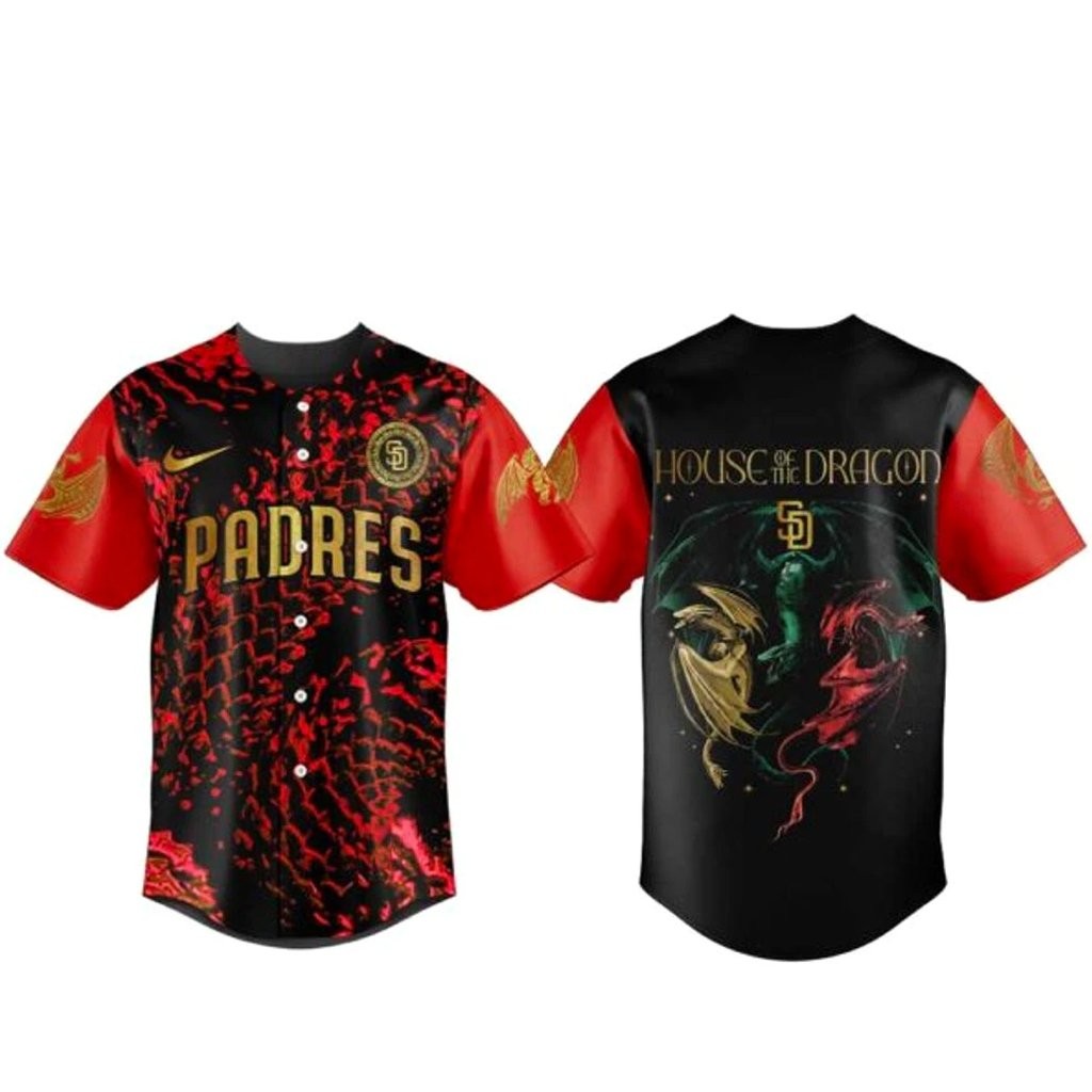 San Diego Padres House of the Dragon Night 2026 Baseball Jersey