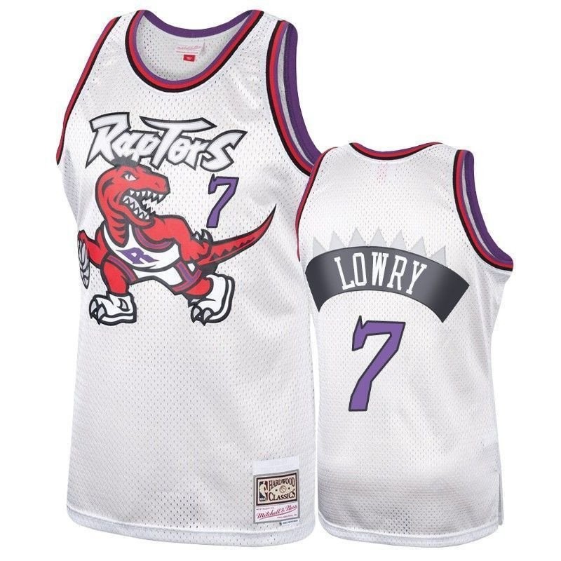 Men's Toronto Raptors Kyle Lowry Hardwood Classics Platinum Jersey