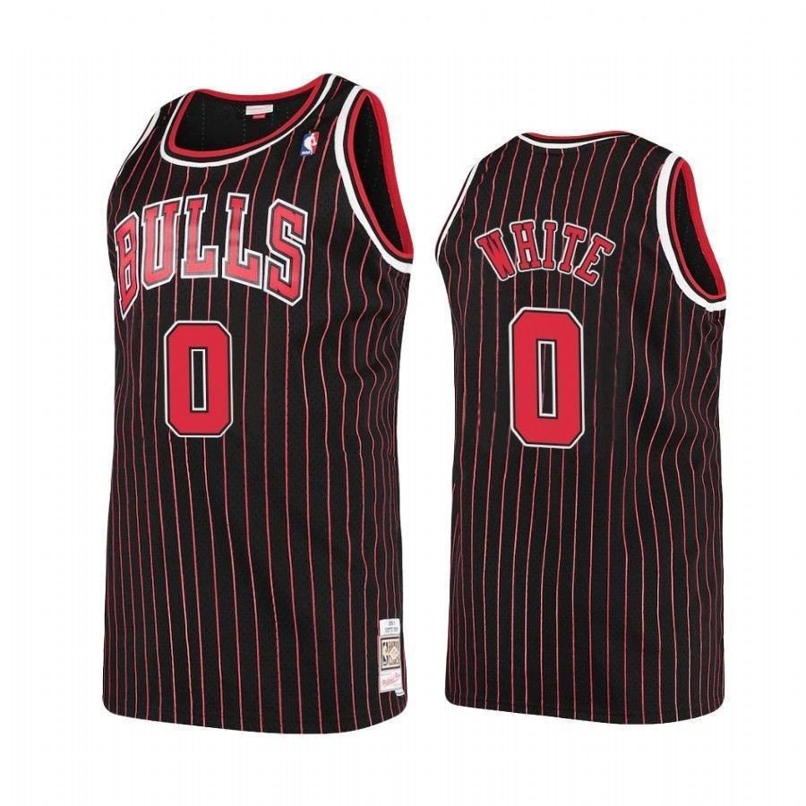 Men's Chicago Bulls Coby White 0 Hardwood Classics Jersey Multicolor Polyester S-3XL