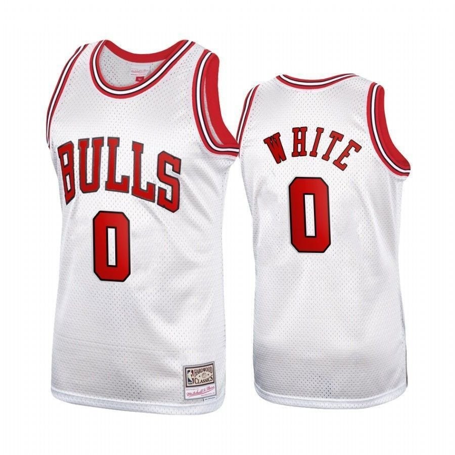 Men's Coby White Chicago Bulls Platinum Hardwood Classics Jersey - White 0 Multicolor