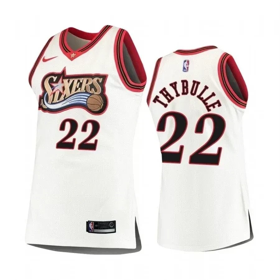 Men's Philadelphia 76ers Matisse Thybulle #22 White Hardwood Classics Jersey