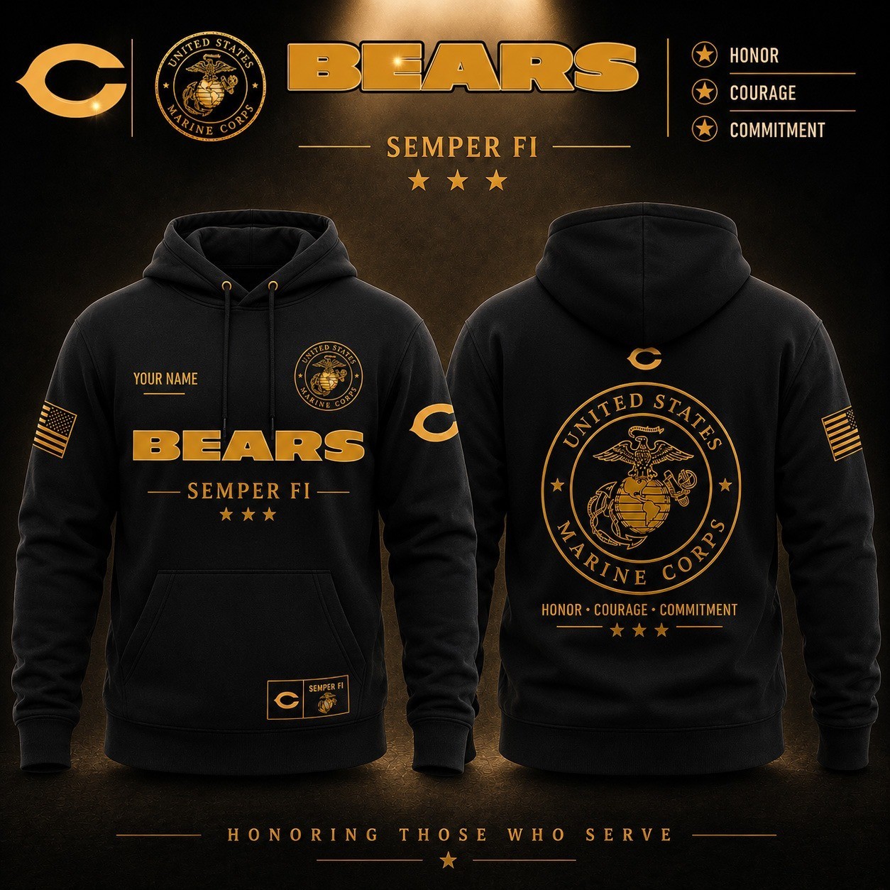 Musemora - Unisex Chicago Bears Hoodie