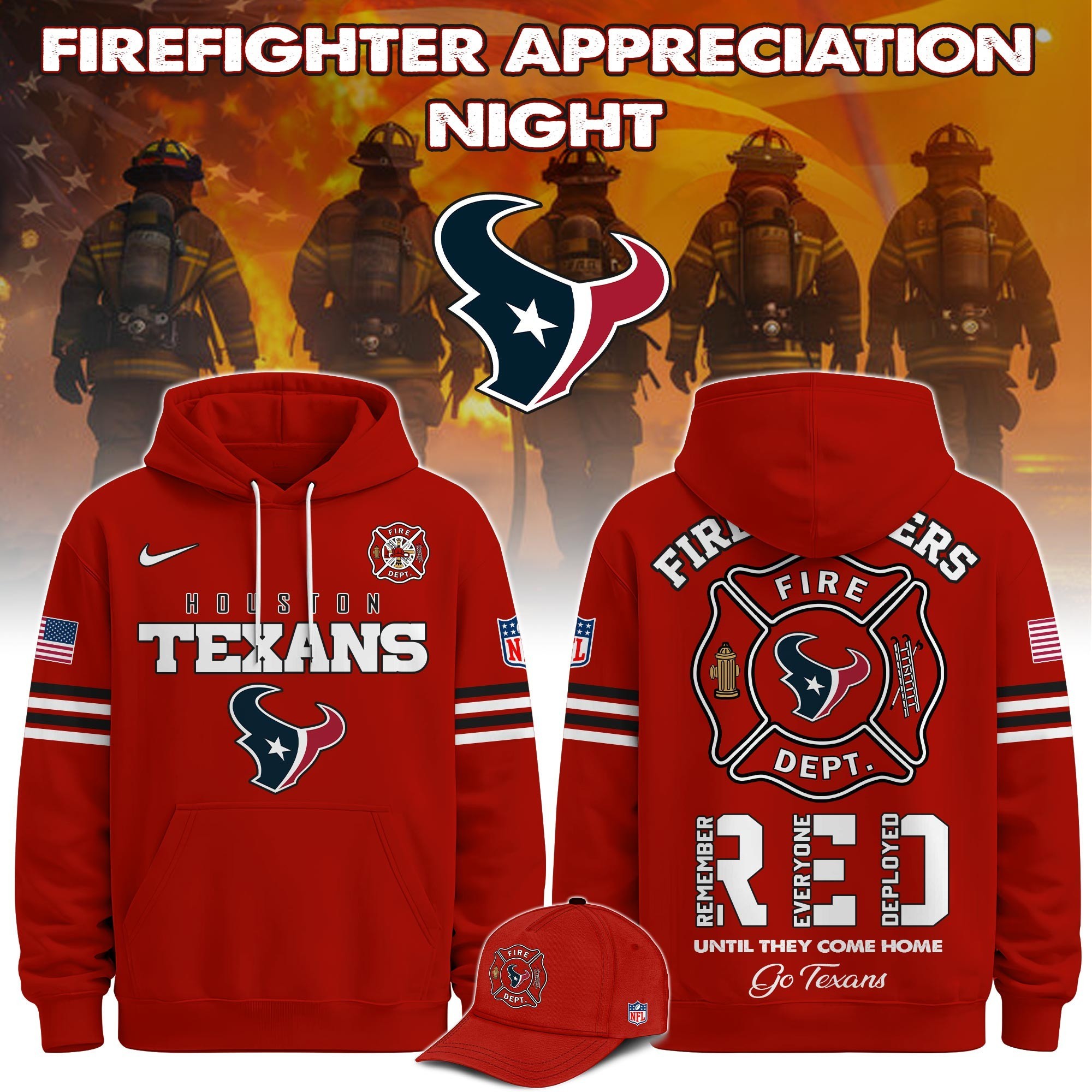 Musemora - Unisex Houston Texans Hoodie - Game Day