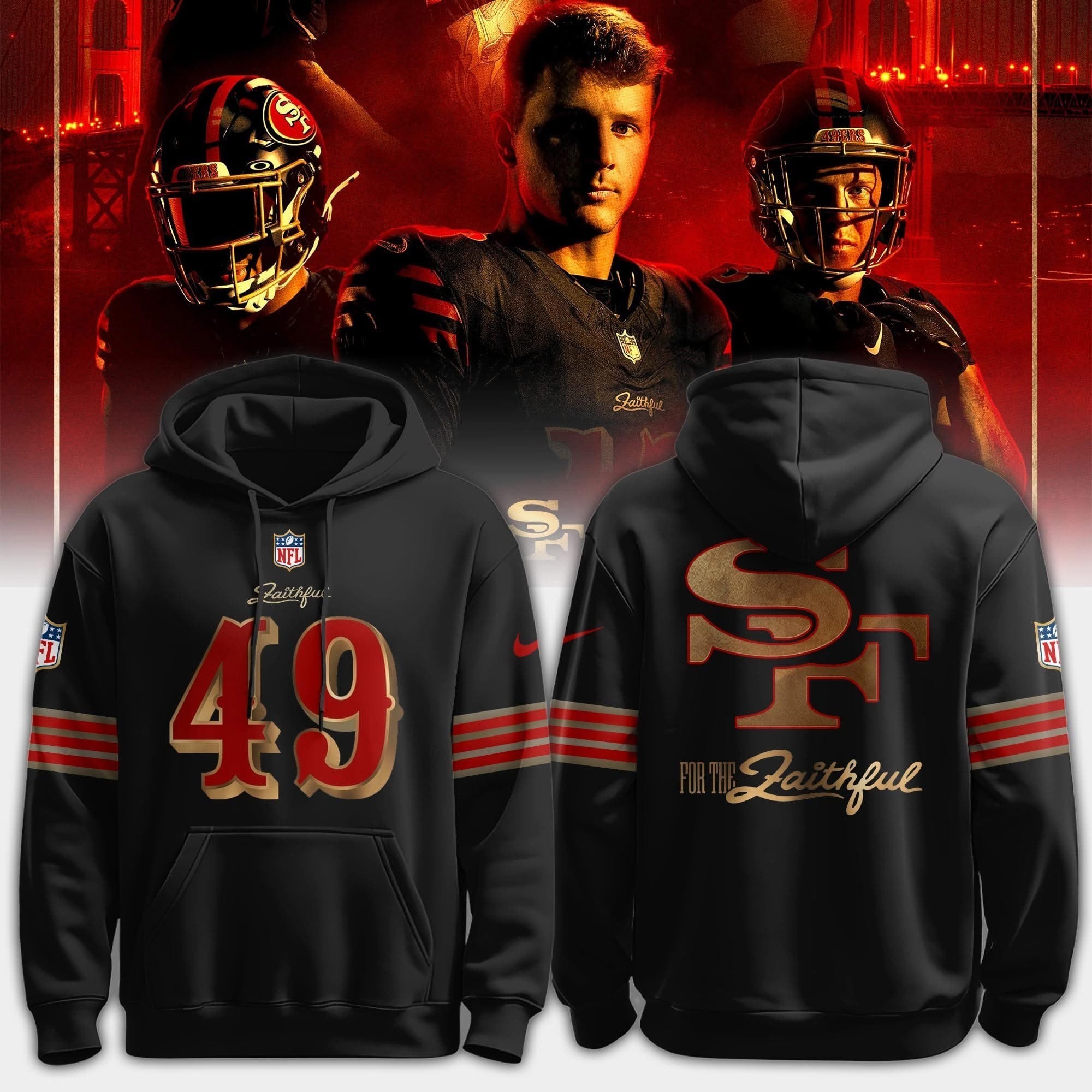 Musemora - Unisex San Francisco 49ers Hoodie - Football