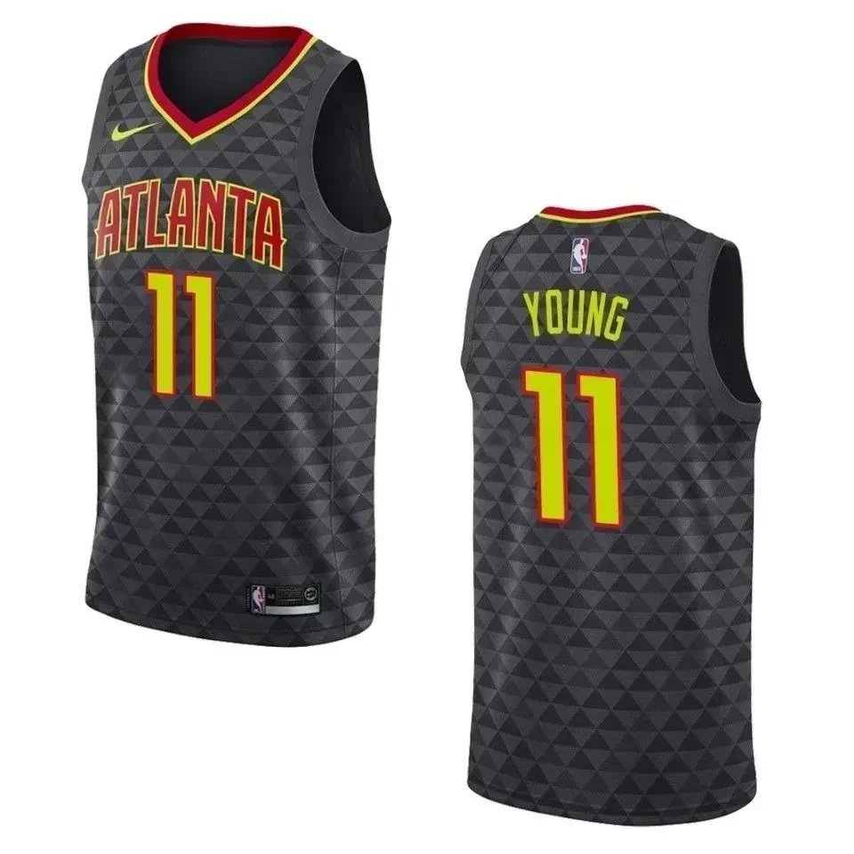 Men's Atlanta Hawks Trae Young #11 Icon Swingman Jersey Black