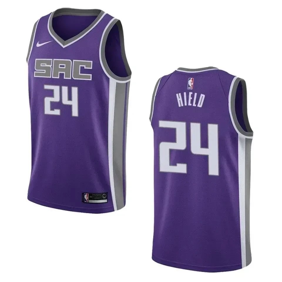 Men's Sacramento Kings Buddy Hield 24 Icon Swingman Jersey Purple