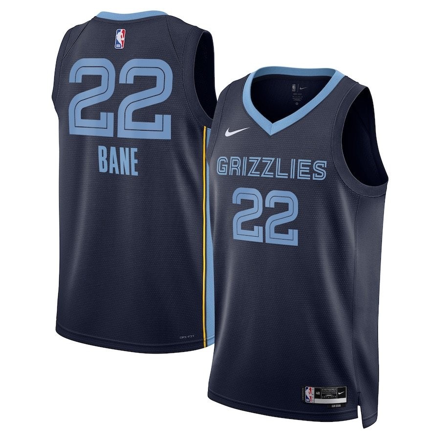 Desmond Bane 22 Memphis Grizzlies Unisex Swingman Jersey Icon Edition Navy