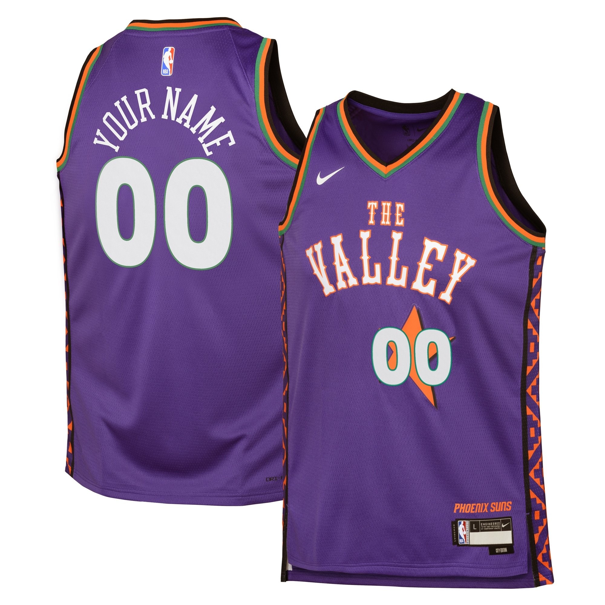 Phoenix Suns City Edition Swingman Jersey 2024 Custom Youth Multicolor Sizes S-3XL