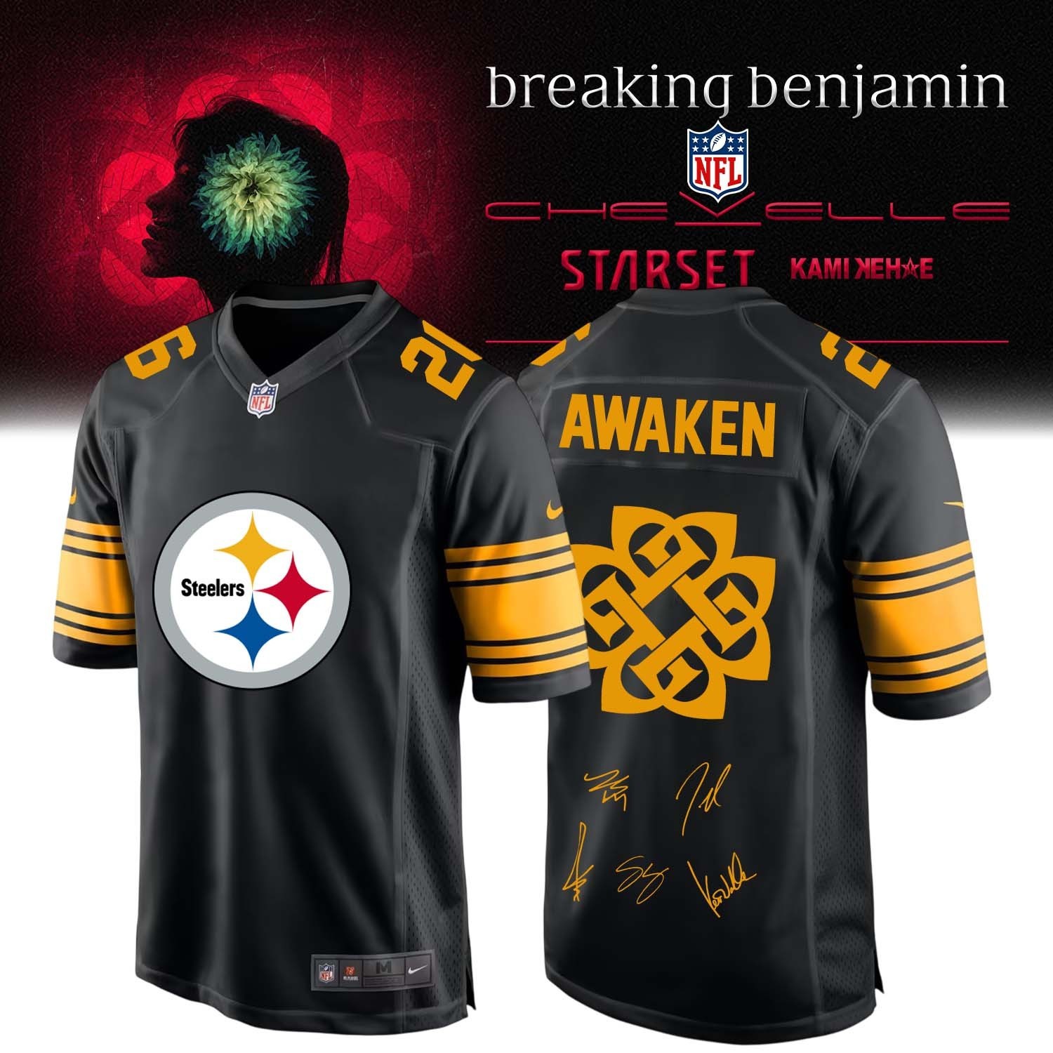 Musemora - Unisex Pittsburgh Steelers Jersey - Football