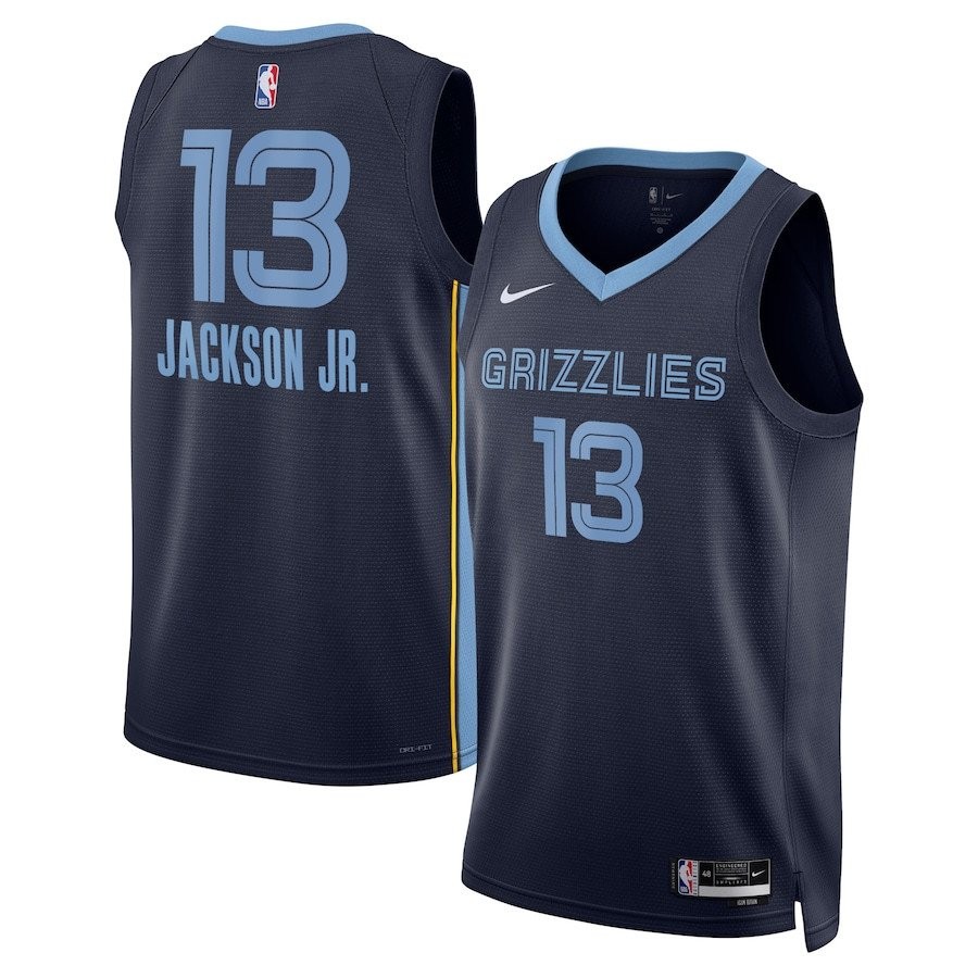 Jaren Jackson Jr. 13 Memphis Grizzlies Unisex Swingman Jersey Icon Edition Navy