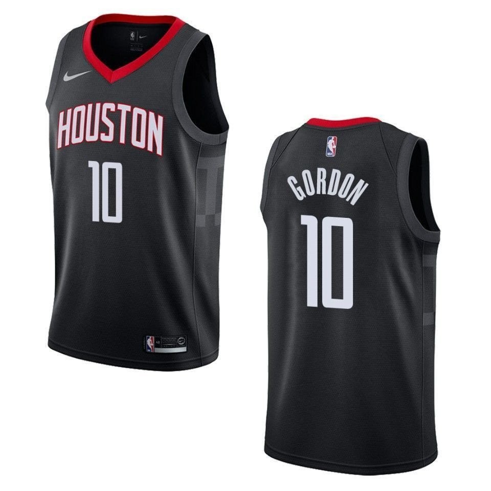 Men's Houston Rockets Eric Gordon #10 Statement Swingman Jersey Black