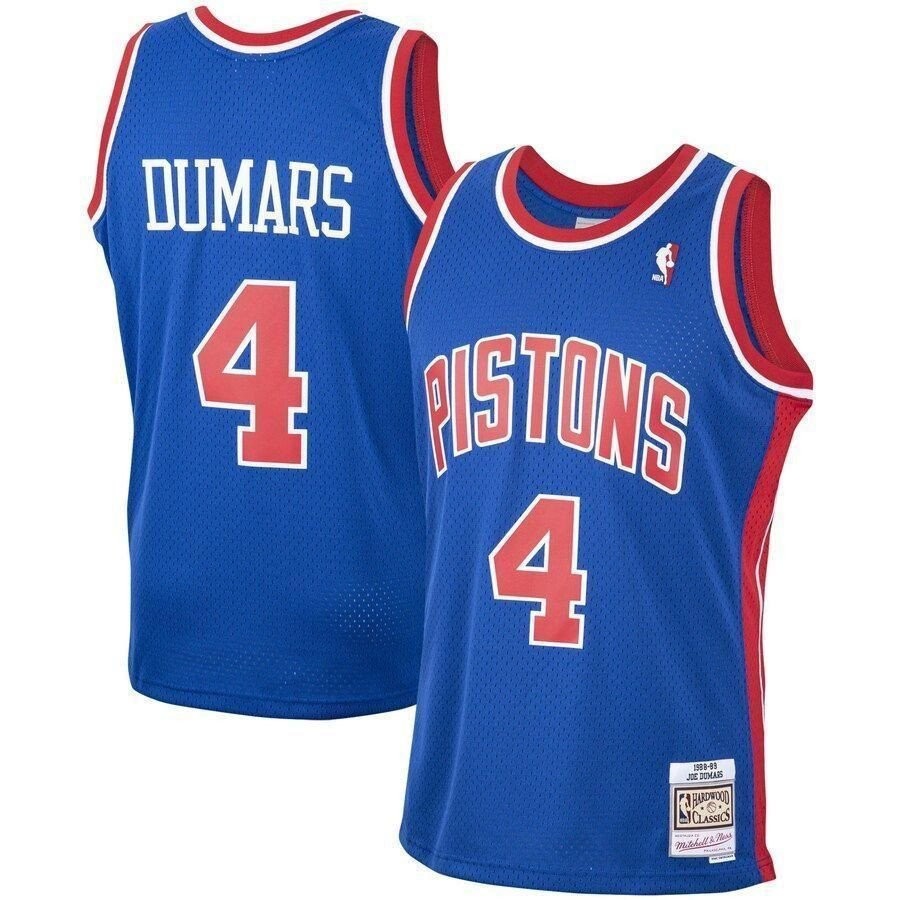 Joe Dumars Detroit Pistons Mitchell & Ness 1988-89 Hardwood Classics Swingman Jersey Blue